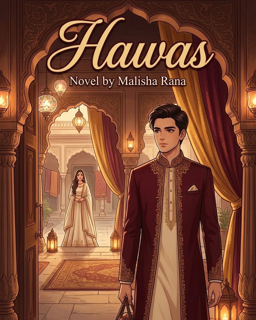 Hawas Urdu Novel by Malisha Rana cover