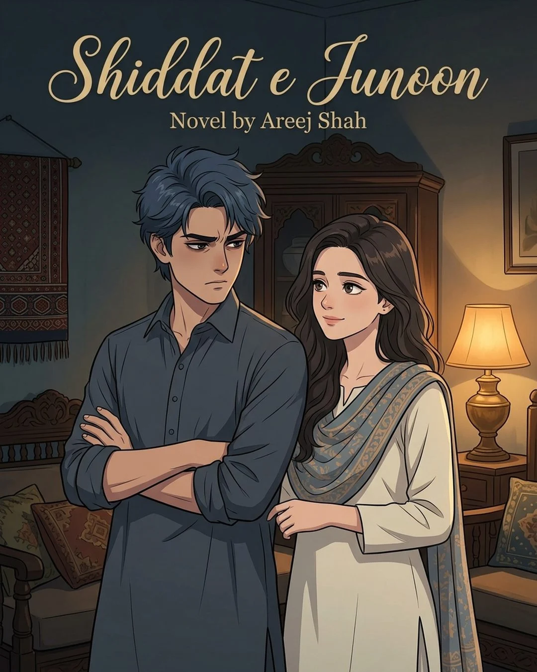Shiddat e Junoon Urdu Novel by Areej Shah cover
