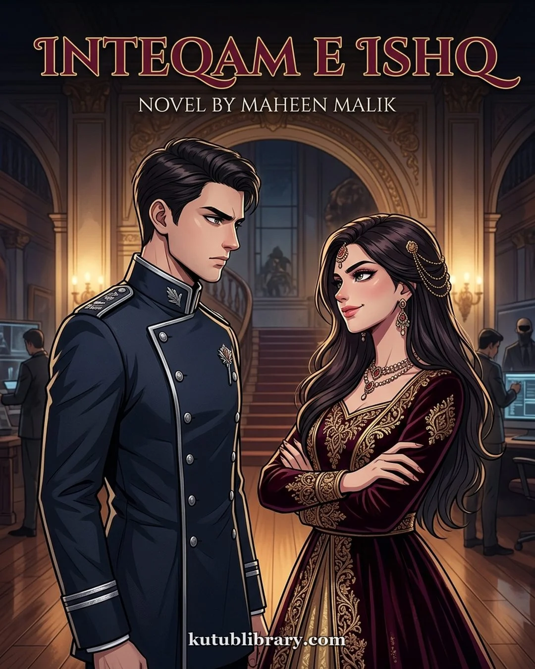 Inteqam e Ishq Urdu novel by Maheen Malik cover
